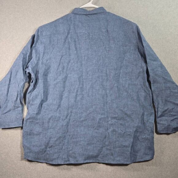 Proper cloth Linen Shirt Long Sleve 3XL Pockets - Picture 6 of 12